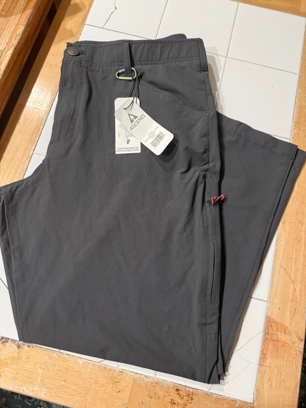 Ascend Men's Cargo Pants - Charcoal
